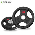 TOPKO Multi Weights Fitness Products Gym Barbell Colorful Rubber Plate Sets Home Gym Equipment