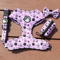 New Style Wholesale Sublimation Blank Dog Harness Adjustable Leash Bandana Luxury Neoprene Dog Harness Set