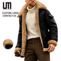 Liu Ming Fashion Trend Autumn Winter Men New Product Casual Windproof Thick Warm Loose Plus Size Coat Windproof Jacket