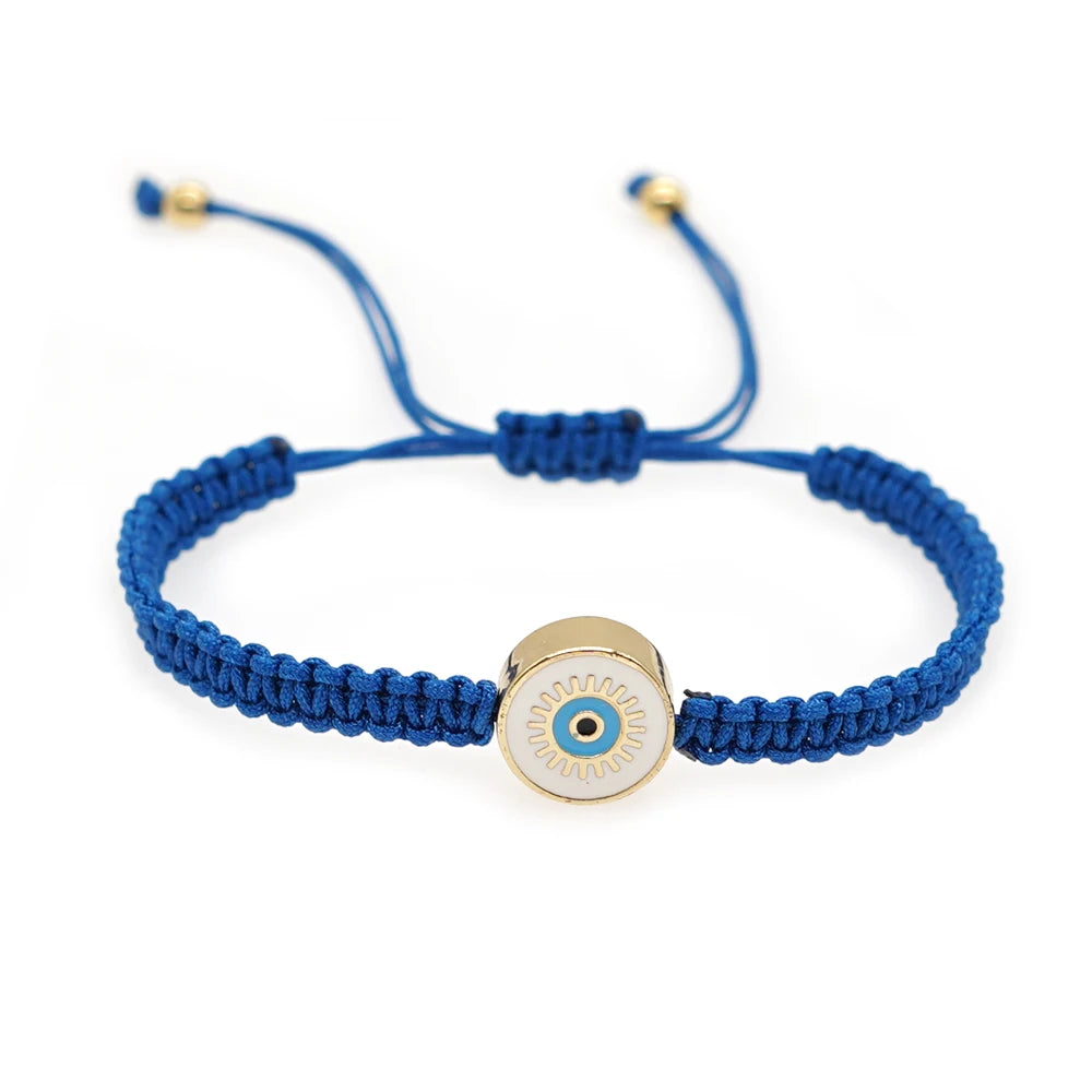 Bohemia Handmade Turkish Eyes Woven Handmade Tassel Quality Novelty Lucky Fashion Jewelry Accessory Woman Bracelet
