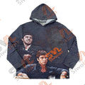 Custom Manufacturer Men Tapestry Woven Hoodie Plus Size Men's Hoodie Customize Tapestri Hoodies