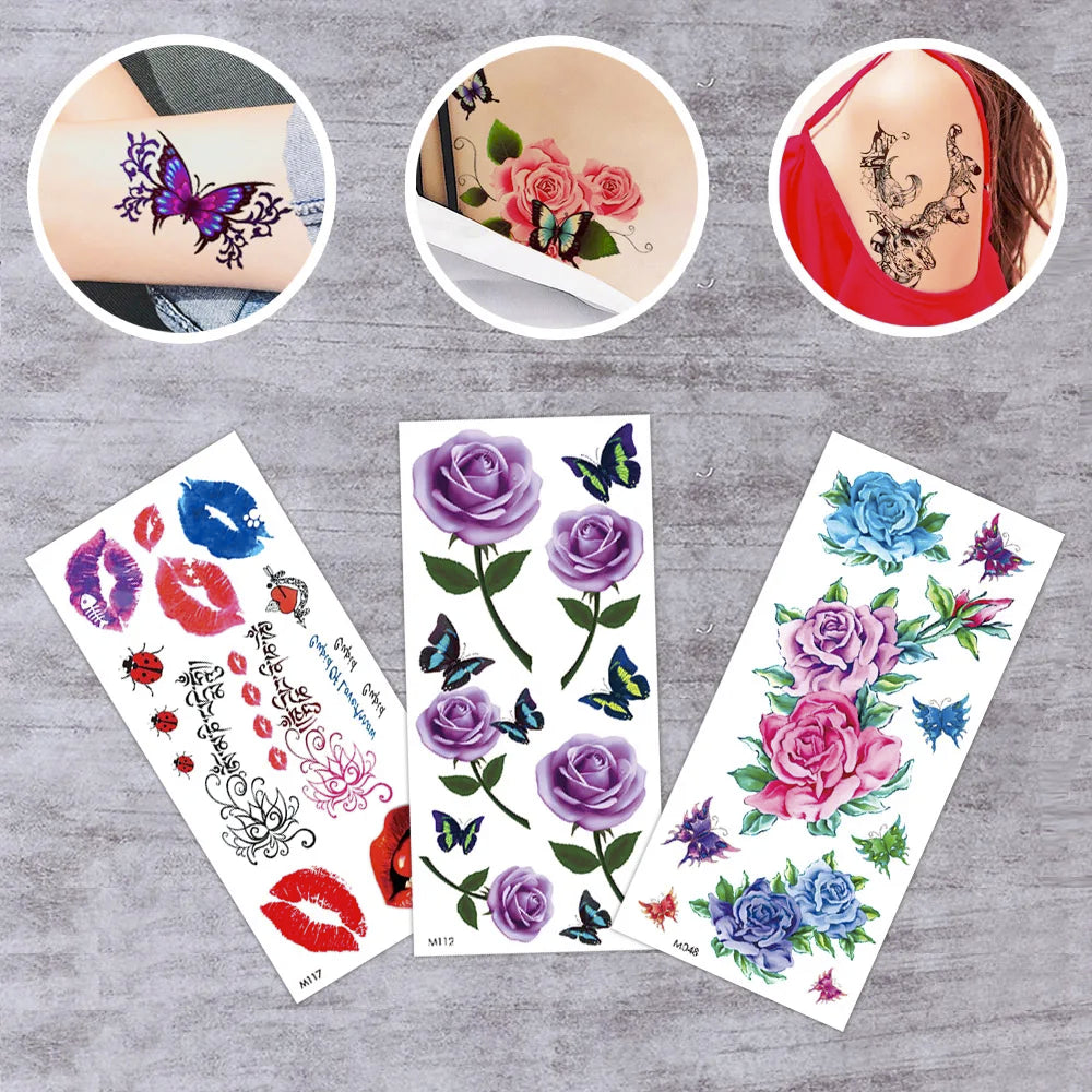 Custom Water Transfer Temporary Tattoo Sticker Waterproof Custom Temporary Art Tattoo