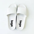 Fashion Slide slippers Custom logo for Men Design PVC Slides Embossed Beach Flip Flops Rubber Blank Printed Custom slippers 2022