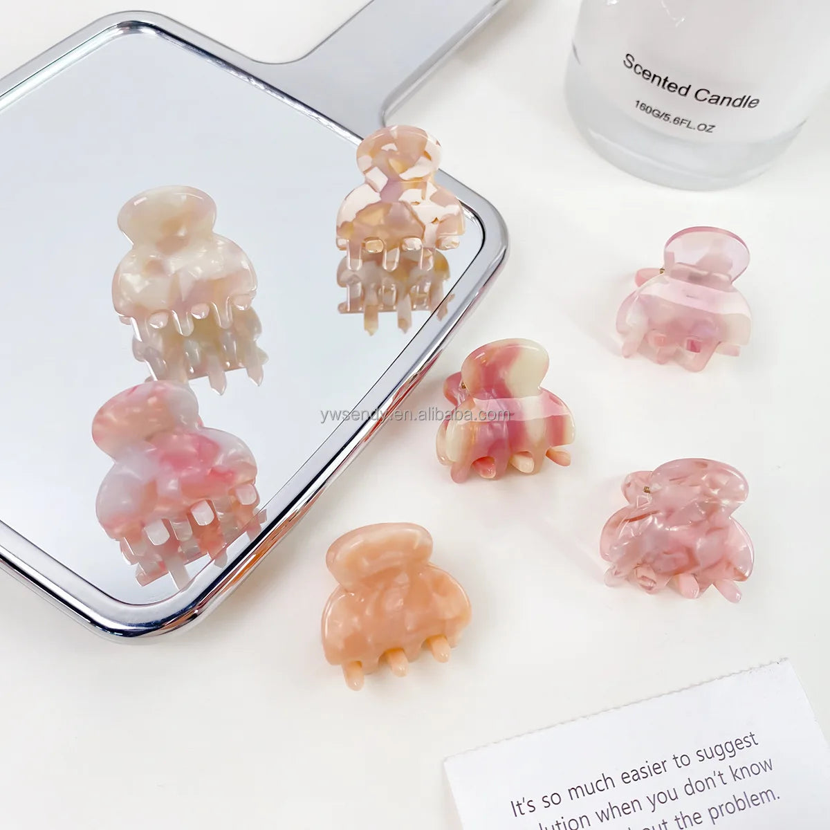 Wholesale 3cm Small Min Size Cute Children Hair Claw Sweet Simple Kid Hair Grips Acetate Mini Kids Hair Claw Clips