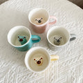 Multiple Color 3D Animal Polar Bear Inside Novelty Ceramic Coffee Mugs Sublimation for Students Juice