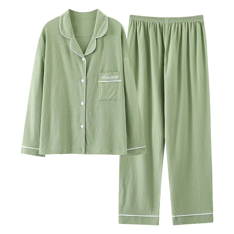 Pajamas for Women Knit Cotton Soft Long Sleeve Home Wear PJ 2 Piece Sets Women's Sleepwear