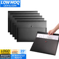 Snap Folders Plastic Envelopes File Folder Organizer Pocket Document Letter A4 Letter Size Button Closure Office Waterproof