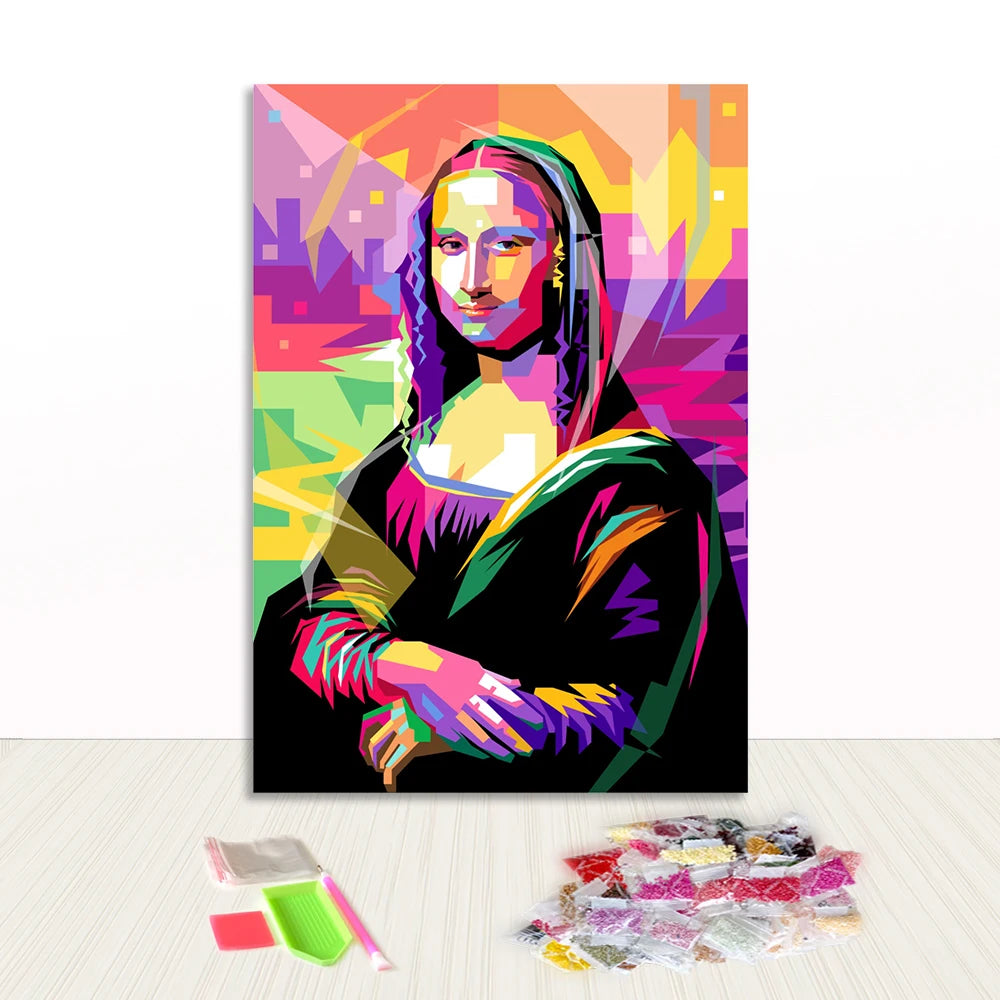 Home Decoration DIY Handmade Fabric Full Drill Artworks Square Diamond Painting
