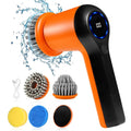 Electric Spin Scrubber 2000 MAh with 4 Replaceable Heads 2 Speeds Waterproof Handheld Spin Scrubber for Cleaning Kitchen Stove