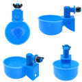 Chicken Drinkers Plastic Chicken Drinking Cup Automatic Drinker Blue Chicken Feeder and Drinker for Poultry Water Drinking Cups