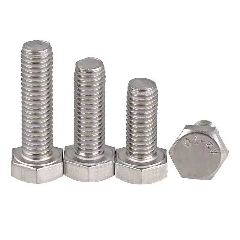 DIN933 931 Stainless Steel 304 316 Fasteners Hex Head Bolt Supplier Hexagon Bolt Schrauben High Strength Steel Structure Bolts