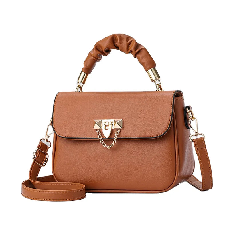 Texture's Advanced Handbags De Mujer Versatile Classic Refined New Design with Letter Decoration Fashionable