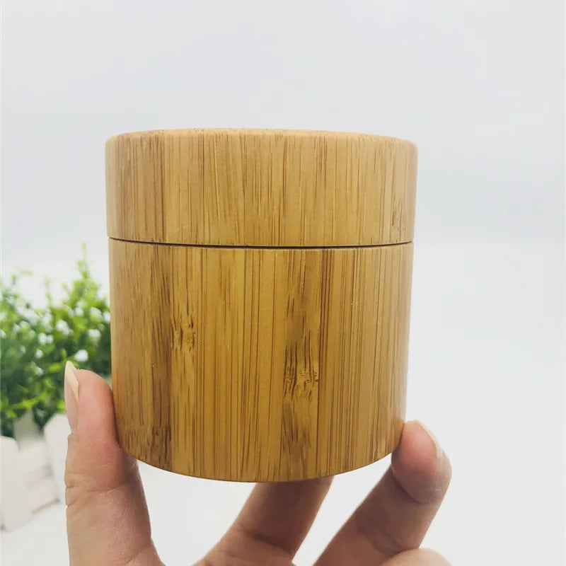 Bamboo Cap Skincare Body Lotion Cosmetic Packaging 30g 50g 100g 200g 250g Empty Container Cream Jars with Lid