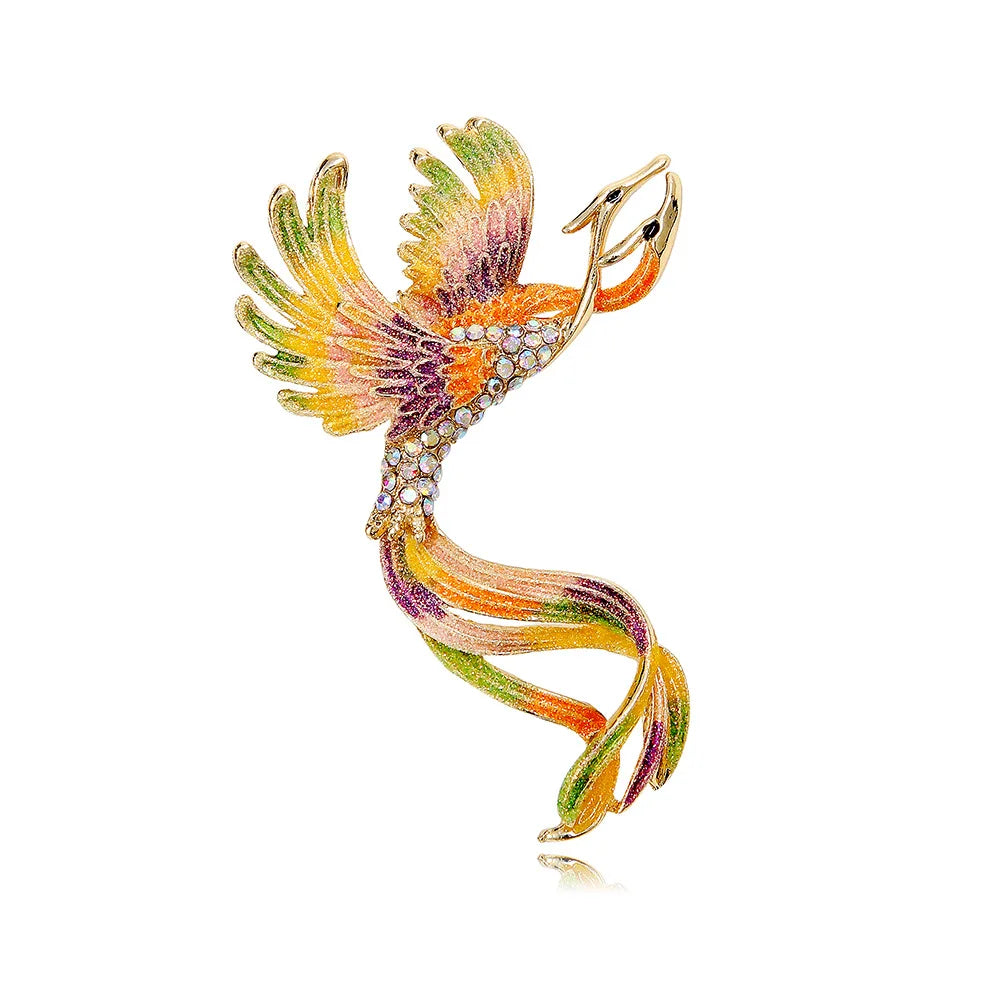 DR002 Fashion Enamel Bird Brooch Women Brooch Jewelry Wholesale
