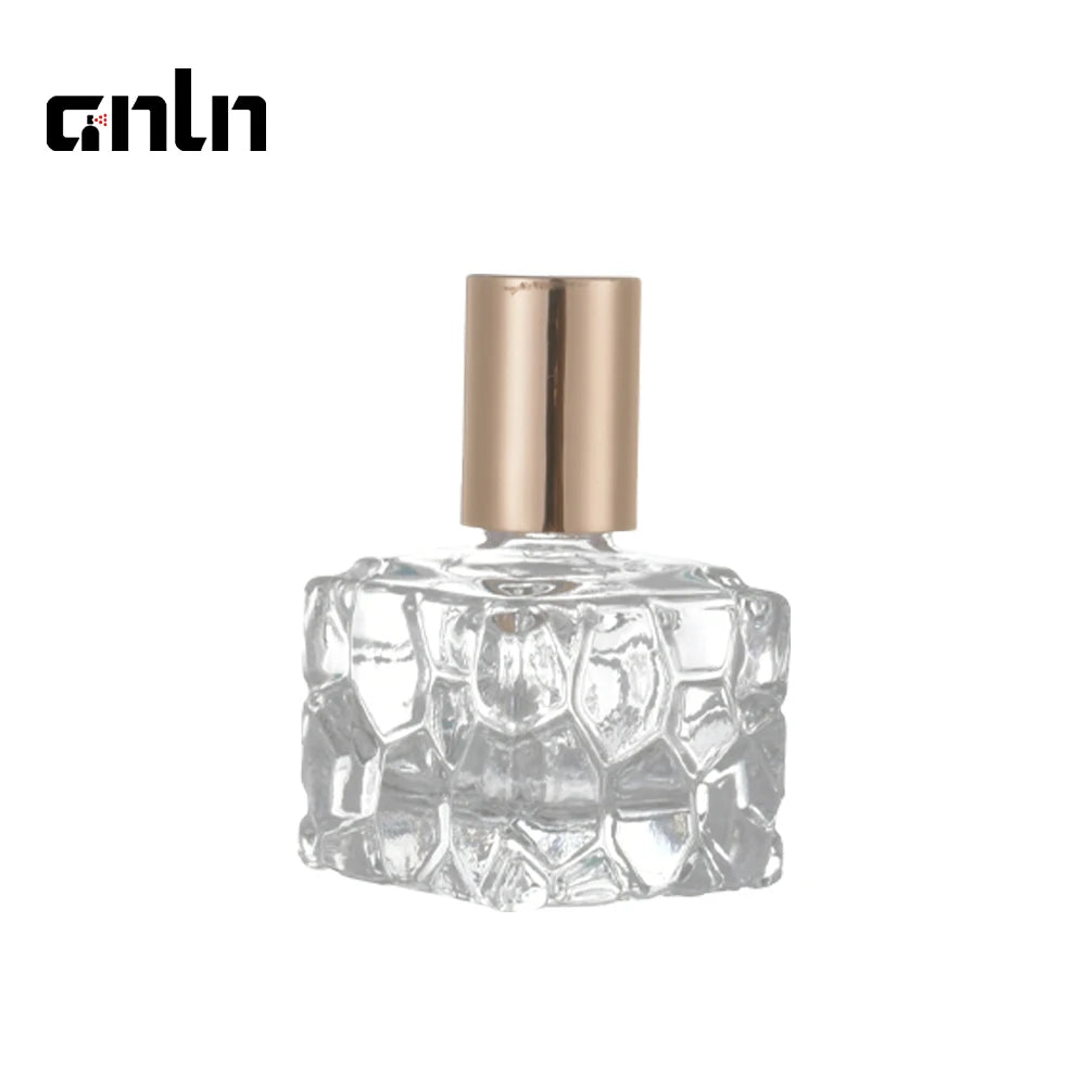 Wholesale Glass Roll on Bottles Cube Shape Empty Refilling Glass Roller 10ml Perfume Oil Bottle