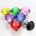 30mm Diamond Shape Design Crystal Cabinet Door Wardrobe Handle Hardware Furniture Fittings Glass Knobs Cupboard Pulls