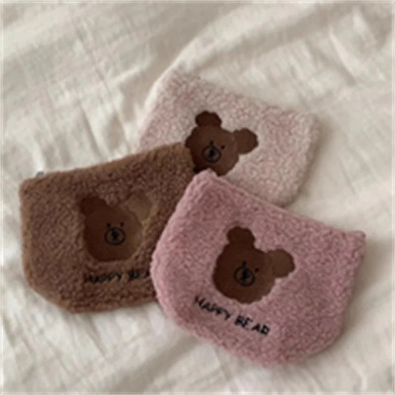 Chuanghua Small Velvet Zipper Bag Wallet Travel Makeup Storage Bag Custom Logo