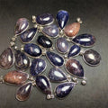 Natural Crystal Gemstone Pendant  Heal Decoration Cordierite Strawberry Iolite Quartz  Pendant