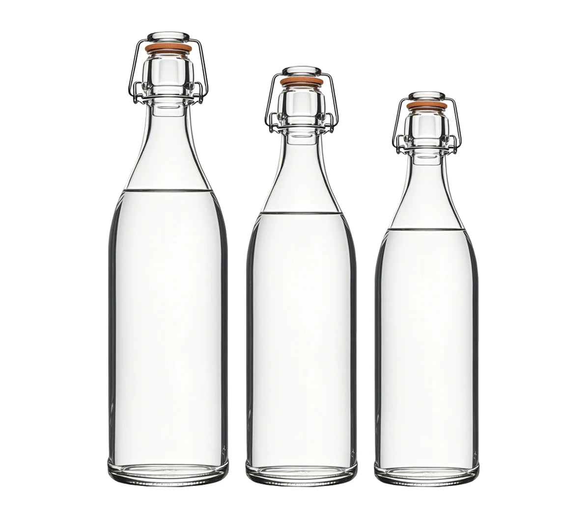 Swing Top 500ml 1000ml Mineral Water Milk Juice Soda Glass Bottles for Package Beverage