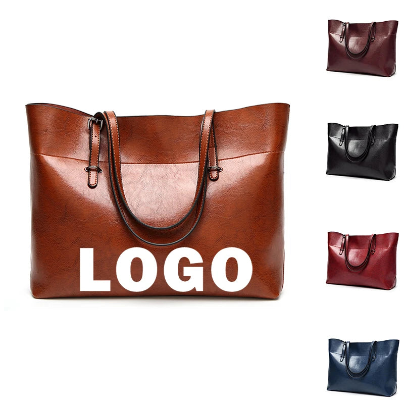 Vintage Women Shoulder Leather Bags Ladies Bags Woman Handbag Set Purses and Handbags Tote Sac a Main