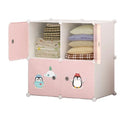 Portable Foldable Modern Kid Wardrobe Plastic Organizer Cube Closet for Clothes for Gym and Villa