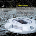 Outdoor Waterproof IP68 LED Solar Buried Lamp Street Pathway Garden Stairway Underground LED Driveway Lights in Concrete