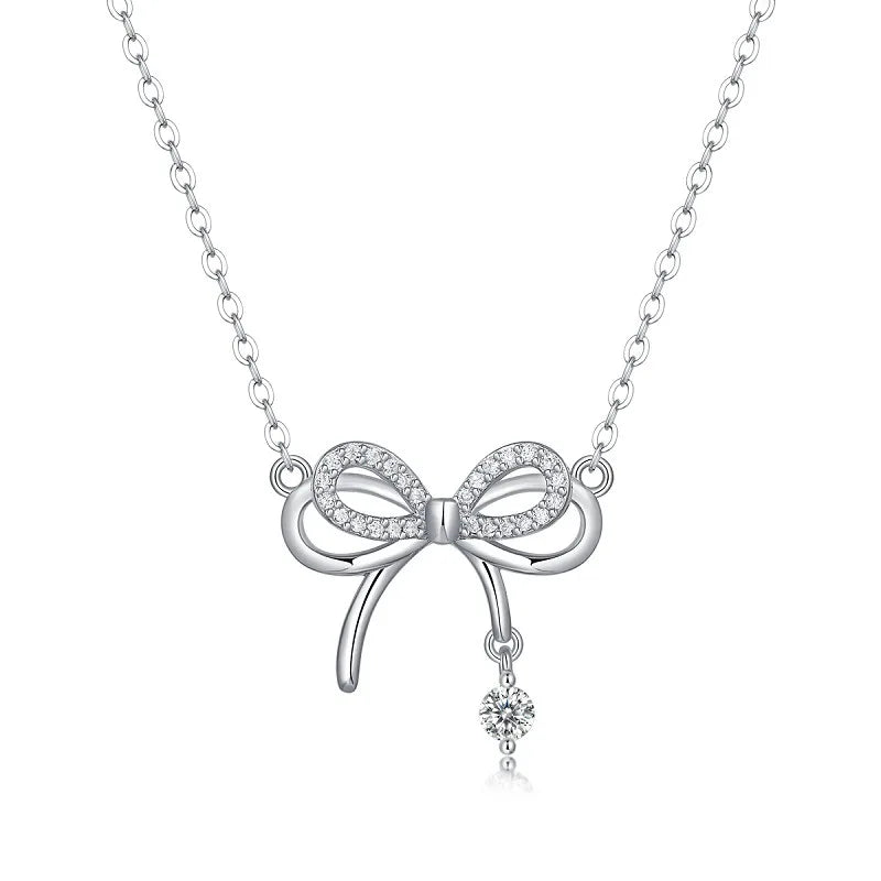 925 Sterling Silver Women Modern Moissanite Necklaces VVS D Moissanite Necklace Silver 925 Jewelry