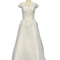 2023 Beautiful Hot Selling Design of Wedding Trip Shot Sleeveless Embroidery Elegant Romantic Bride Wedding Dress