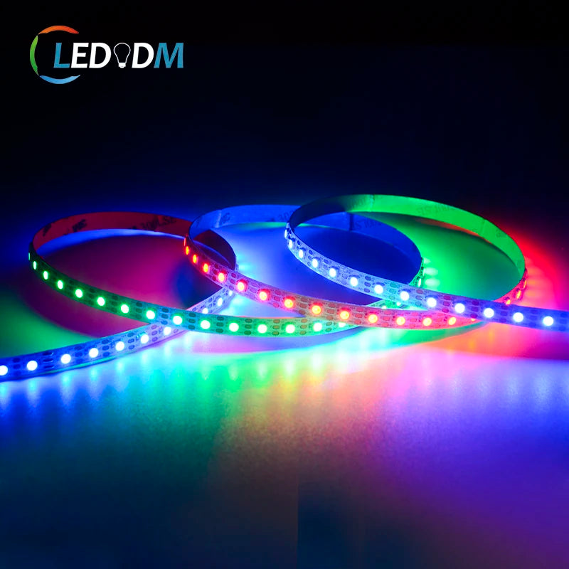 RGB LED Strip Light Addressable SK6812 Ws2812 96 Pixel Smart Light Strip RGB Smd 3535 96leds/m DC 5V  Digital LED Strip
