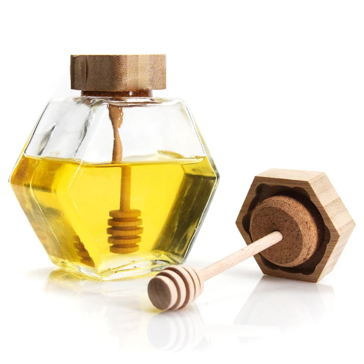 Hot Selling Food Grade Glass Honey Bee Storage Jar Mini Jam Glass  Wholesale Cosmetic Honey Storage