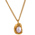 JINYOU 1606 Charm Chic Imitation Pearl  Drop Pendant Necklace 18k Gold Plated Elegant Collar Jewelry for Women