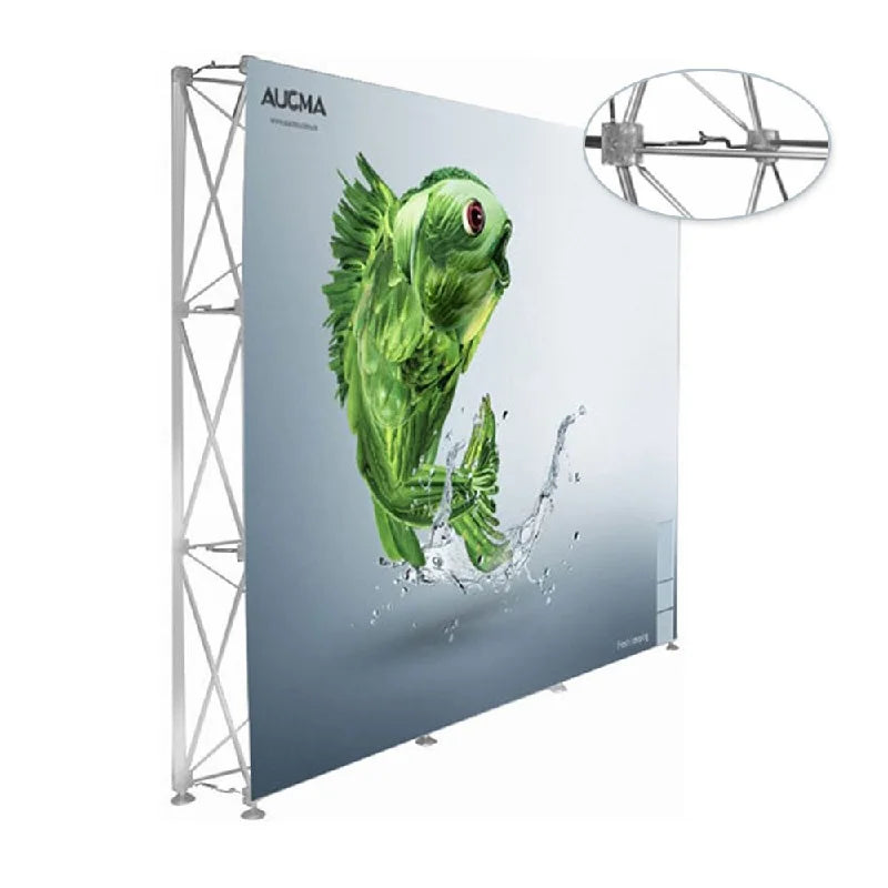 Premium Portable Straight Pop up Banner 10ft Advertising Trade Show Display Stand Exhibition Pop up Banner
