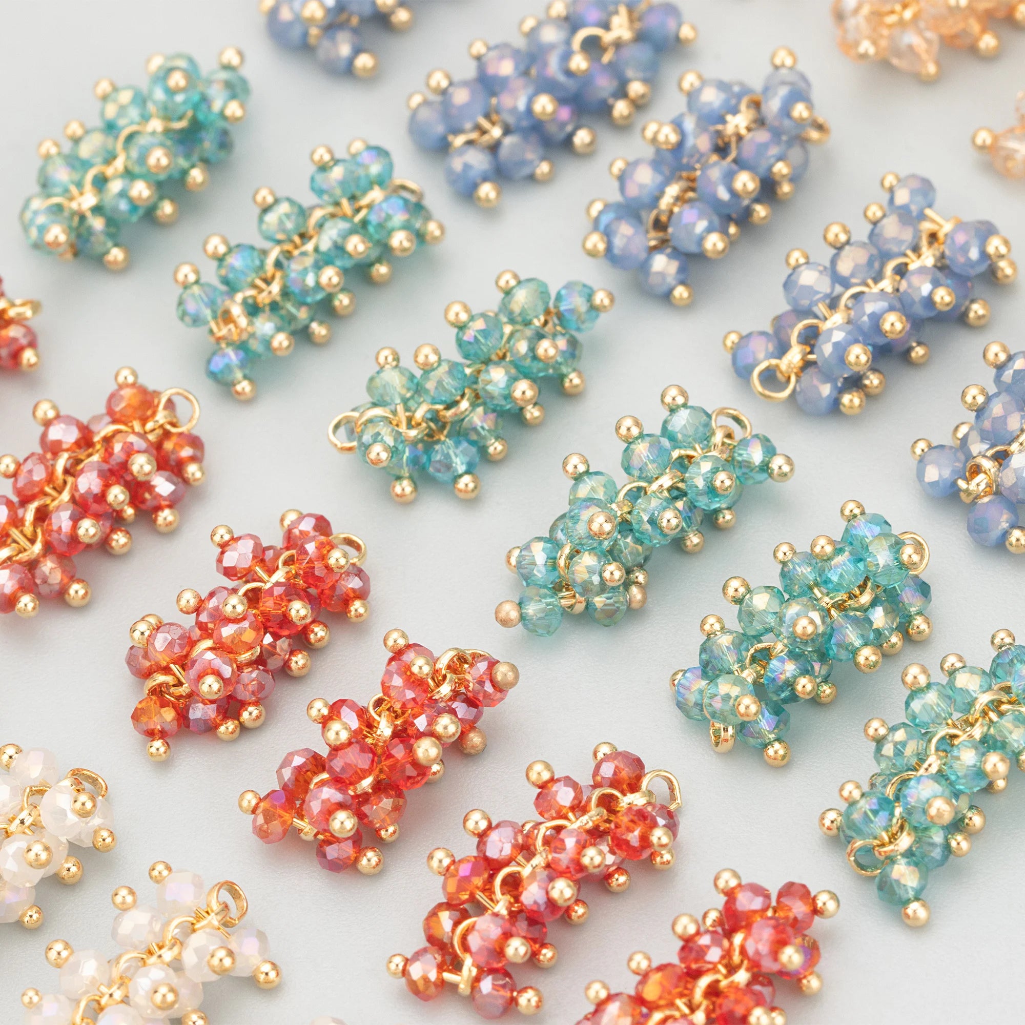 MD92  10pcs/lotJewelry Accessories18k Gold Platedcoppernatural Beadshand Madecharmsdiy Pendantsnecklace Making Findings