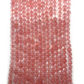 MIENTER Watermelon Crystal Loose Beads Natural Stone Round Beads DIY Bracelet Necklace Jewelry