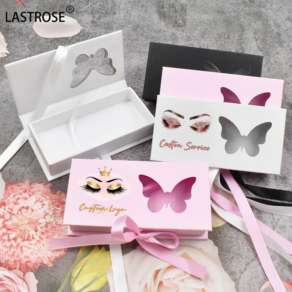 Lashbox Eyelashes Package Box Private logo butterfly Box Lash Packaging Luxury False Eyelash Packaging Box