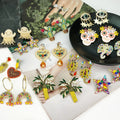 Geometric Boho Fashion Jewelry Multi-type Rhinestone Drop Earrings Lovely Animal Diamond Stud Earrings Drop Dangle Earrings