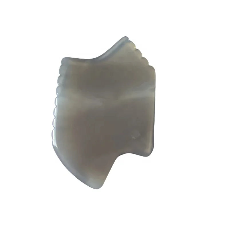 100% Natural Raw Agate Stones Fire Flower Agate Gua Sha Masaj Tool Face Slimming Guasha Facial.