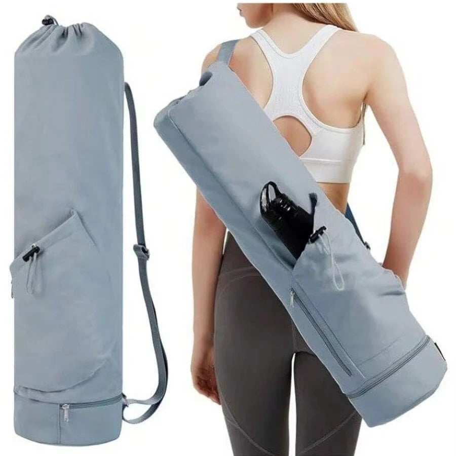 Large Yoga Mat Bag Pilates Bag with Adjustable Carry Strap Bottle Pocket and Wet Compartment