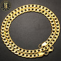 Wholesale Hip Hop Necklace Jewelry 6mm 18K Real Gold Plated Stainless Steel Maimi Cuban Link Chain for Men