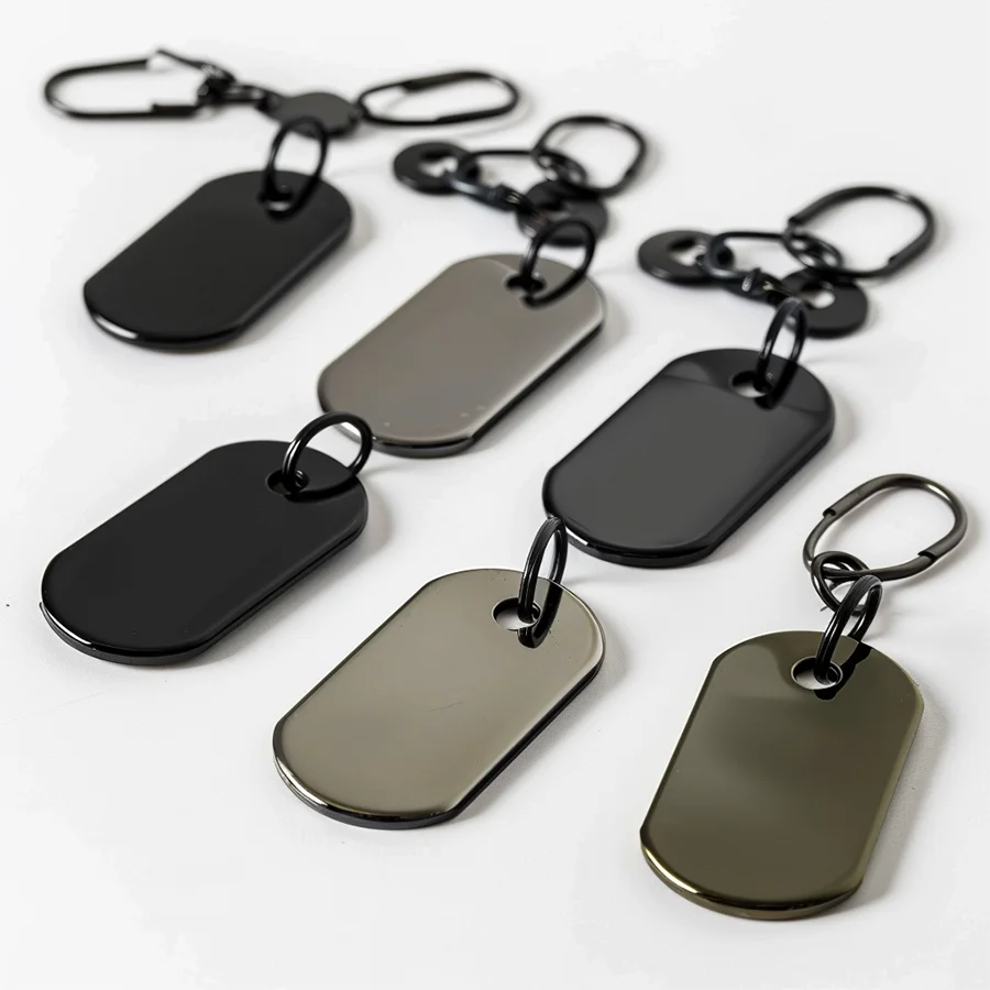 Manufacturer Custom Sublimation Aluminum Pendant Enamel Pet ID Chain Necklace Engraved Metal Blank Name Stainless Steel Dog Tag