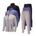Activewear 2 Pieces 90% Nylon 10% Spandex Custom Logo Full Zip Jacket and Joggers Tracksuit for Men