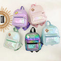 2024 New Summer Custom Pattern Laser Design Waterproof Schoolbag Cute Carton Bear Kindergarten Snack Bag for Boys and Girls
