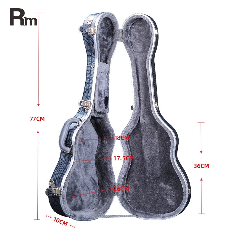 RAS-BU-GY RM Custom Size Abs Case OEM ODM Music Manufacturer Gig Bags Factory Custom Size Guitars & Ukulele Case Made in China