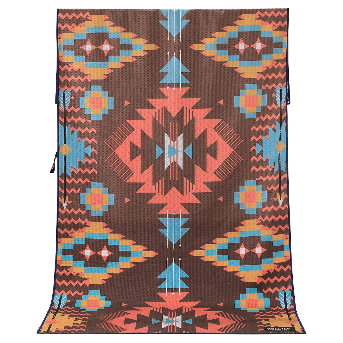 Eco Friendly Recycled Double Sided Customized Quick Dry Sand Free Printed Waffle Microfiber Beach Towel Custom