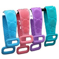 Family Silicone Wash Bath Brush Shower Back Strap Scrubber Bath Shower Exfoliating Scrubbing Belt