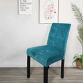Ten-Rich Custom Dining Chair Covers Polyester Spandex Velvet Plain Style for Dining/Living Rooms & Banquet Use MegaBDM