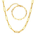 Wholesale Diy Non Tarnish Stainless Steel Chain Necklace Bracelet Fashion Silver Gold Cross Chain Necklace Gifts for Women