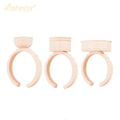 Heart Shaped Glue Ring pink Glue Ring Holder White Color Lash Glue Holder Ring
