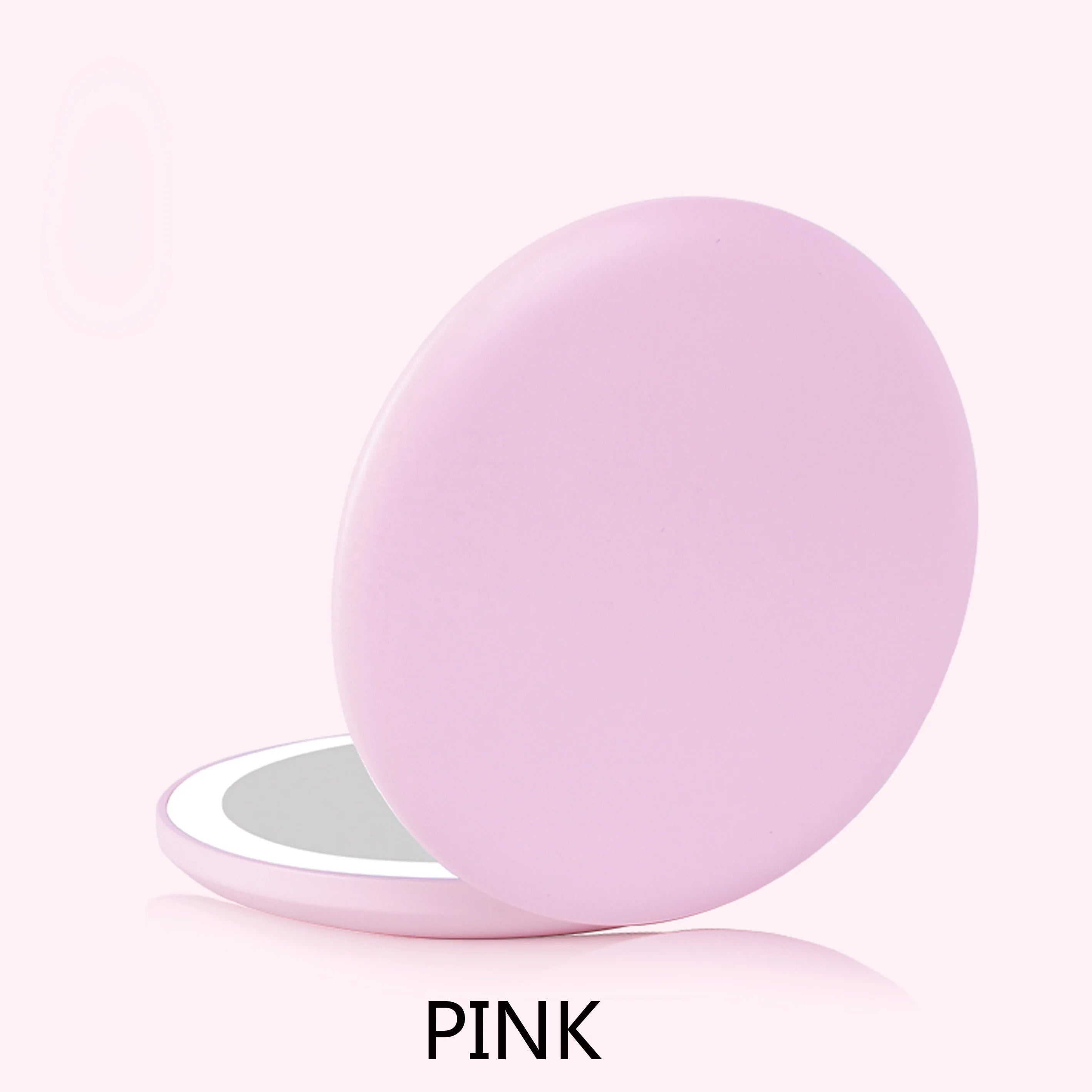 Hot Selling Makeup Pocket Mirror Round Shape Mini LED Makeup Mirror