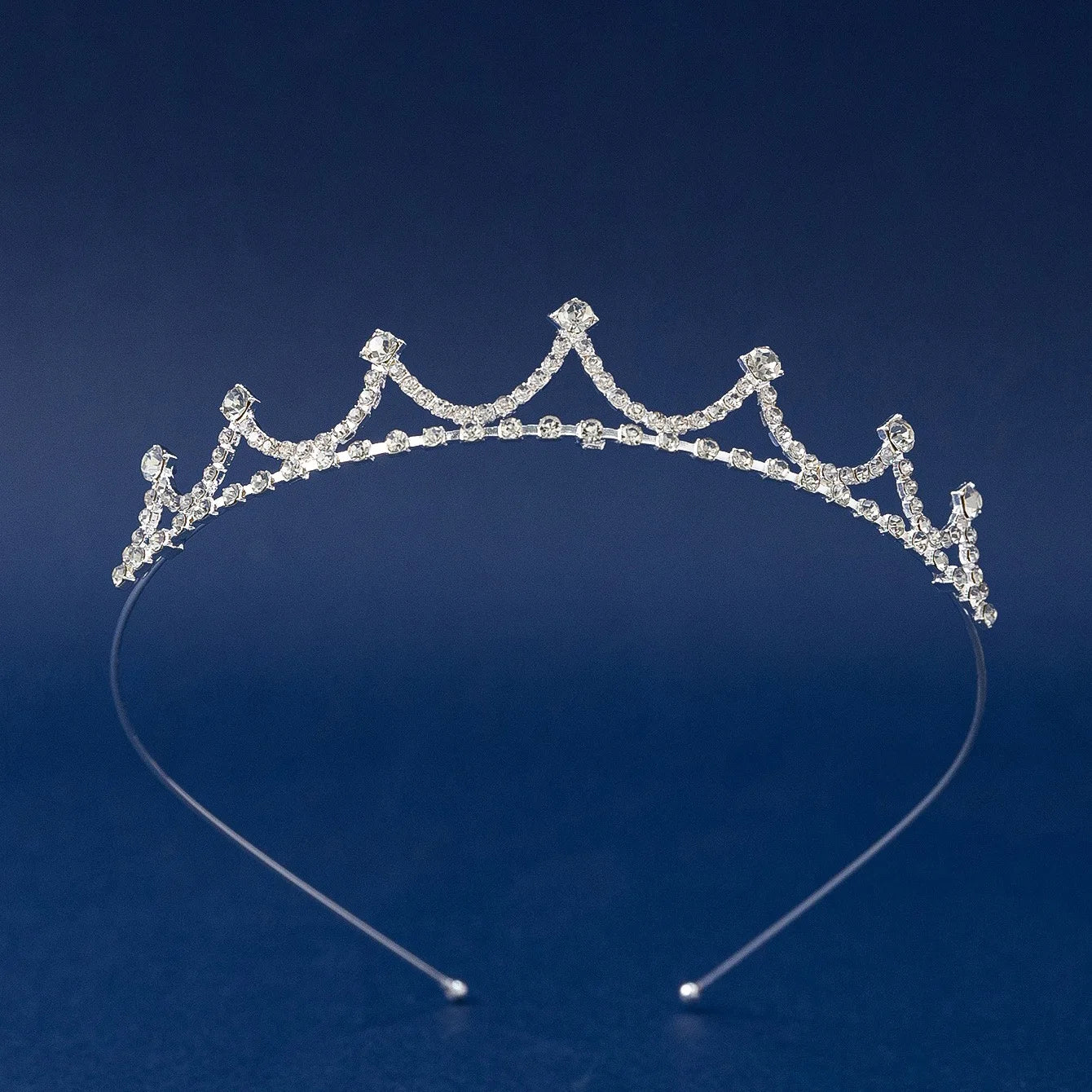 Party Birthday Kids Tiara Headband Children Princess Crown Jewelry Rhinestone Crystal Girl Hair Accessories